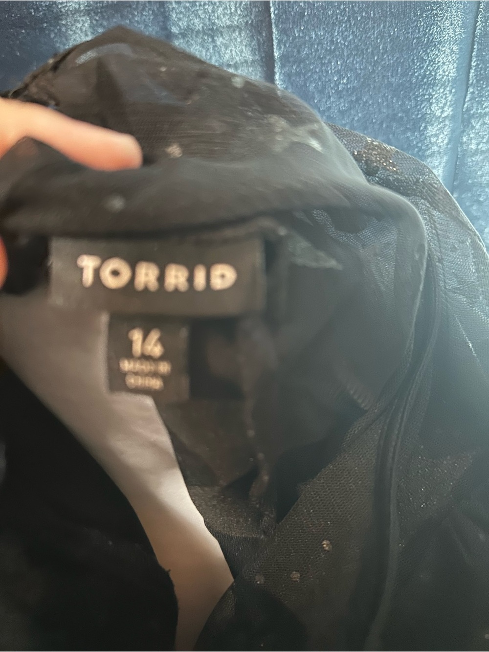 torrid Black Star-Embellished Sheer Mesh Dress - Picture 2 of 2
